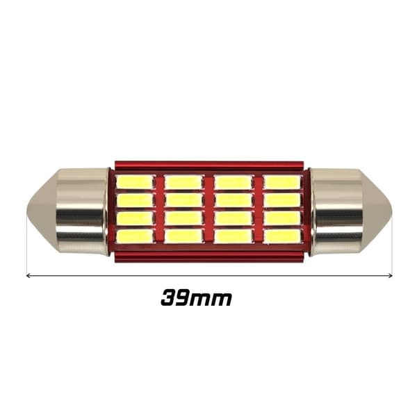 2 kpl C5W, C10W LED-lamppu 39mm SV8.5 12V CANBUS vahva