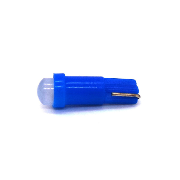 10 kpl T5 LED-lamppu W1.2W 12V 50lm Sininen