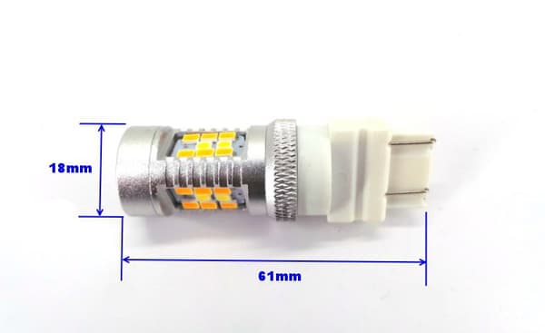 2 kpl LED-lamppu 3157 12-24V 2000lm CANBUS valkoinen-punainen