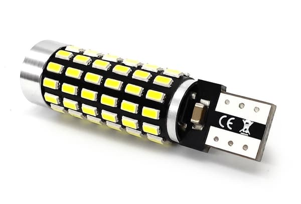 2 st W5W LED-lampa T10 12-24V CANBUS-lins 750lm vit