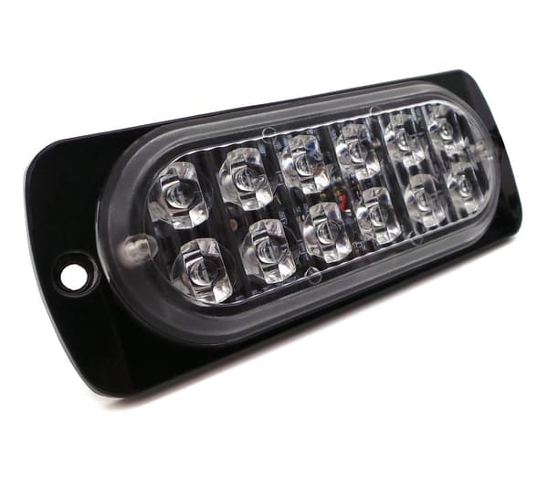 Baklykta 12 LED stark 12V-24V färger liten Röd