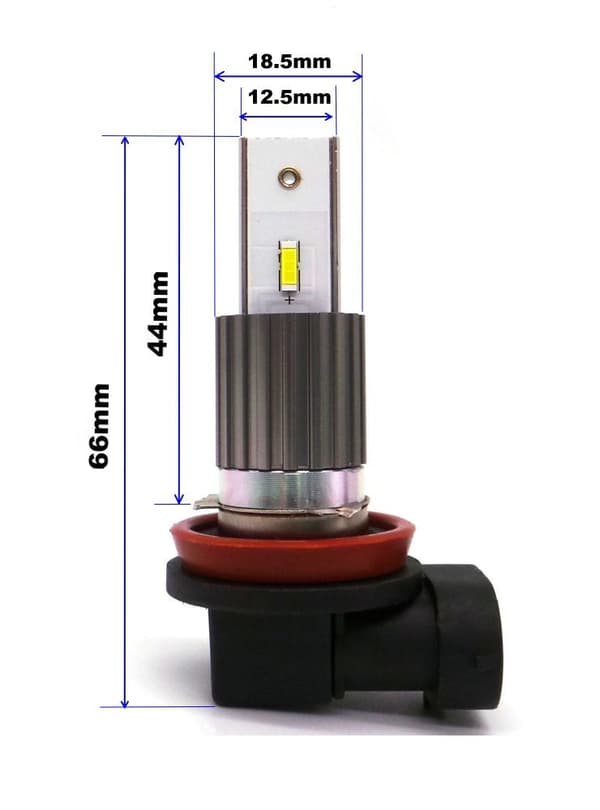 2 st LED-lampor H11 9V-30V CANBUS 3500lm