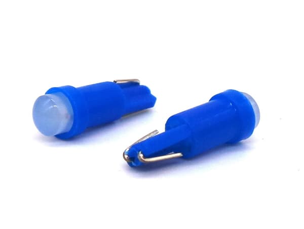 10 st T5 LED-lampa W1.2W 12V 50lm Blå