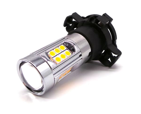 2 st LED-lampor PY24W 12V CANBUS stark orange