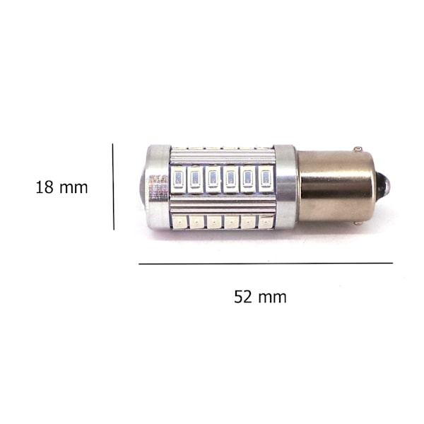 2 kpl LED BA15S, P21W 12V 1000lm CANBUS oranssi, suunta Yhdysvallat