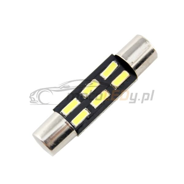 5 kpl LED-lamppu T6.3 12V 96lm CANBUS 31mm 31mm