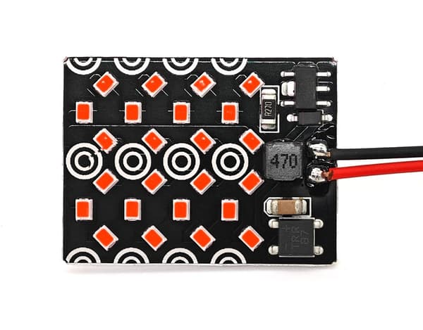 2 st Panel 24 LED 12V T10, SV8.5, T4W CANBUS 1000lm röd