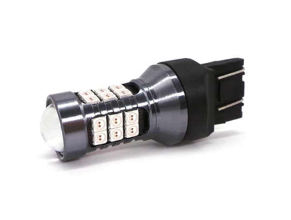 2kpl W21/5W LED-lamppu 7443 12V CANBUS 1400lm punainen