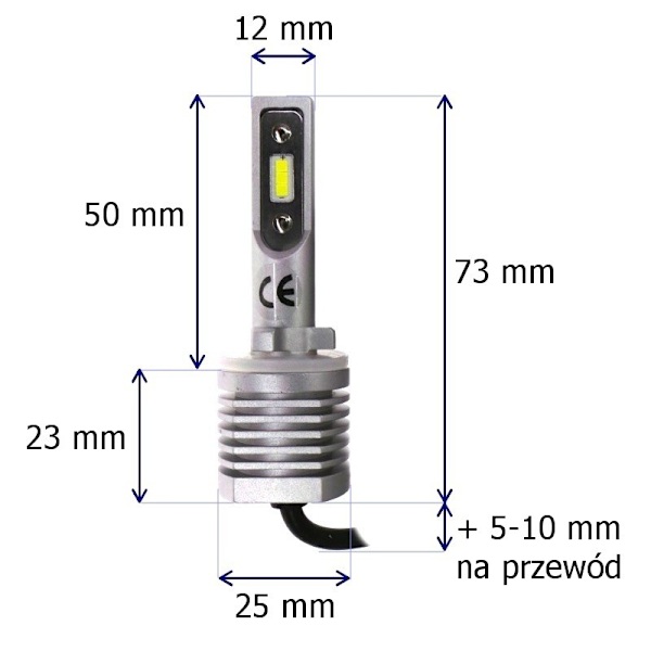 LED-lamppuja H27, 880, 881, 886 9V-30V CANBUS CSP SET Uusi