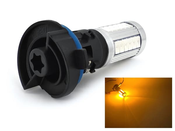 2 kpl HP24W LED-lamppu 12-24V CANBUS lävistävä punainen diffuusori
