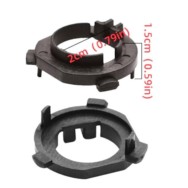 2 kpl Adapteri LED H1-lamppuun, M-029 Kia