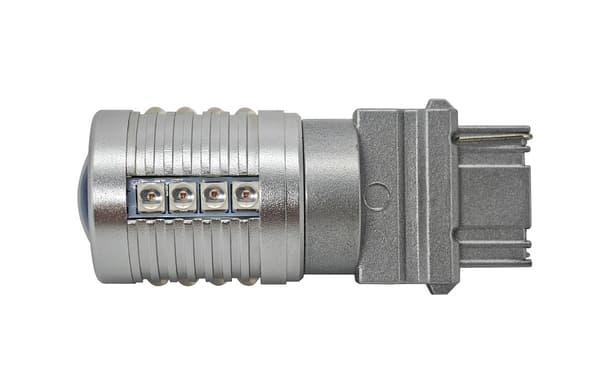 2 kpl P27W LED-lamppu 3156 12-24V CANBUS 2000lm punainen