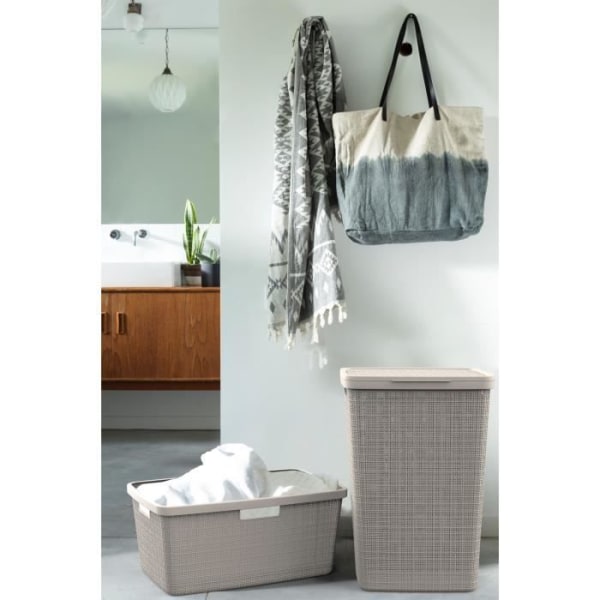 CURVER Jute vasketøjskrin 58 L - Beige