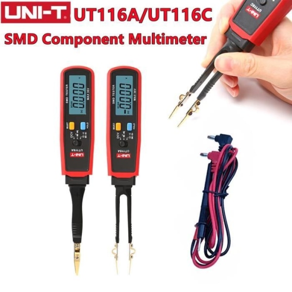 UNI-T UT116A UT116C SMD Multimeter Auto Range Resistor Kapacitans Diode (RCD) LED Zener DCV Tests UT116C -AOAE1704