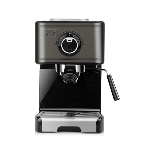 BLACK+DECKER BXCO1200E Expresso kaffemaskine - 15 bar - 1200W - Malet kaffe og pod - Dampmundstykke