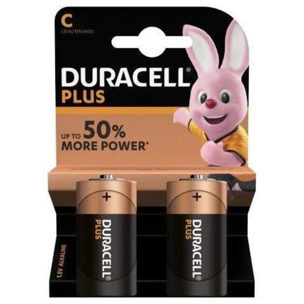 DURACELL 2 Pack Plus Power C-batterier