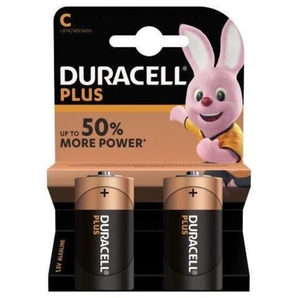 DURACELL Lot 2-pæle Plus Power C