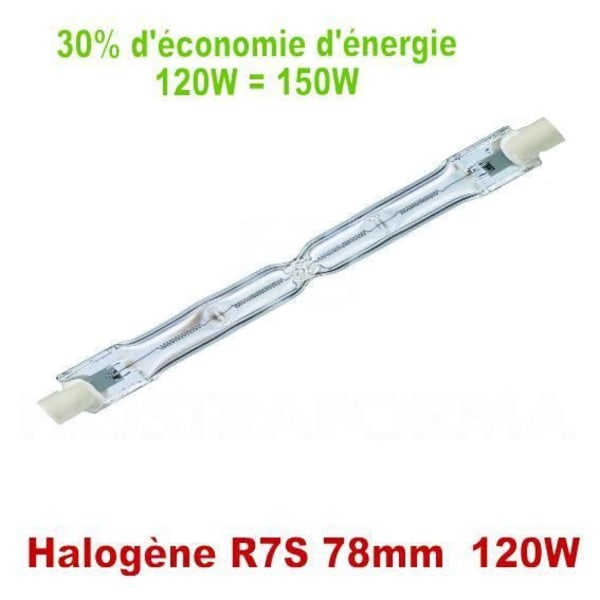 Halogenlampa R7S J78 120W klass C Ekonomisk