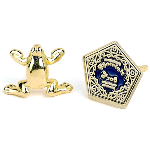 Harry Potter Guldbelagte Øreringe Chocolate Frog