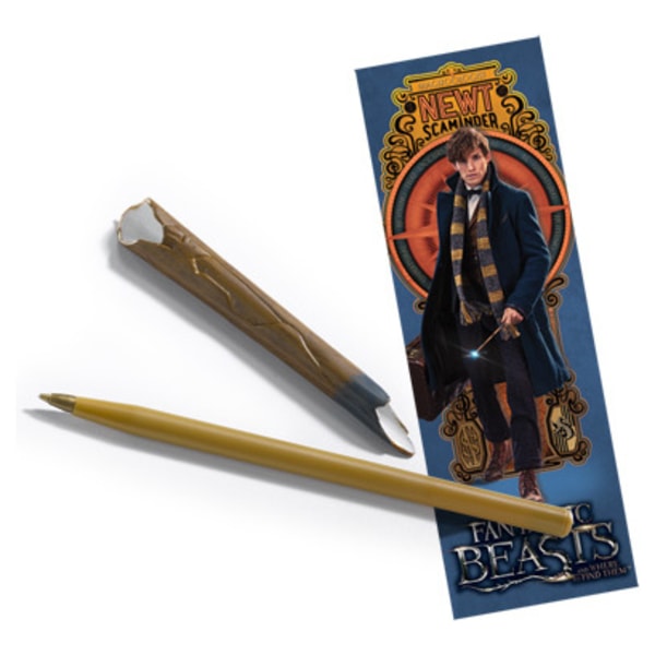 Fantastic Beasts Kynä Ja Kirjanmerkki Newt
