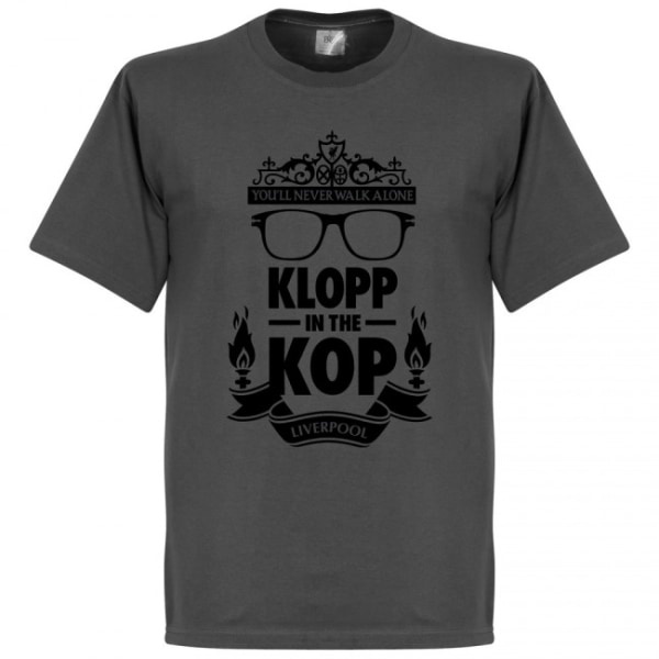 Liverpool T-shirt Klopp In The Kop Grå S