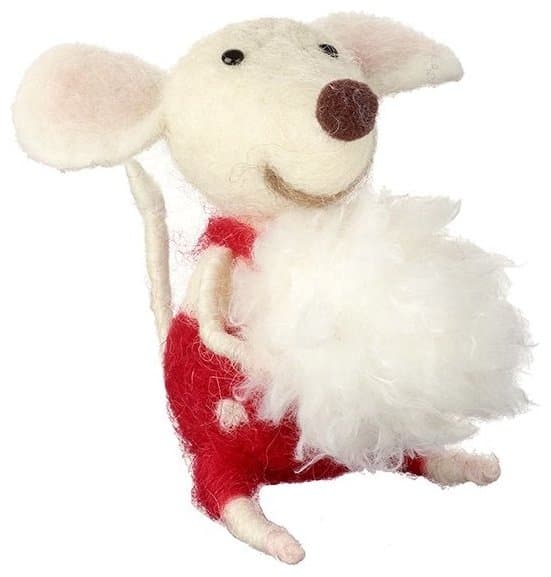 Ulddyr Julemus med Snebold