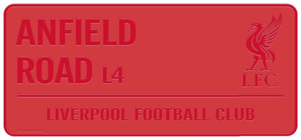 Liverpool Vägskylt Red