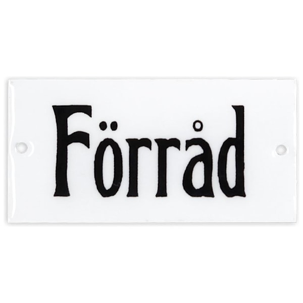 Skylt Förråd