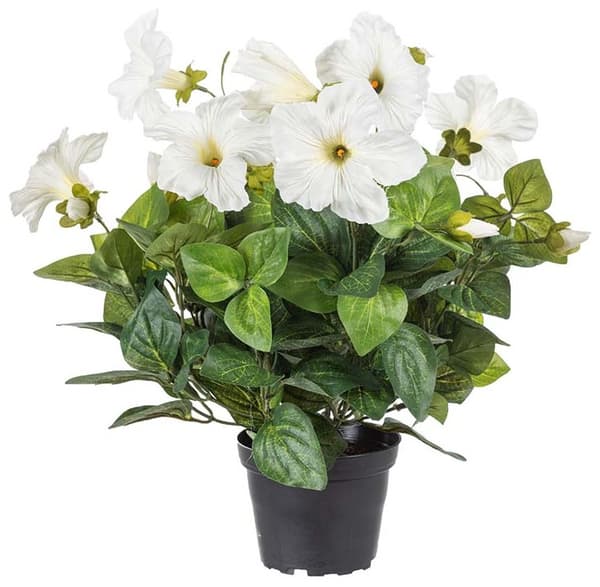 Petunia Hvid - Kunstig Blomst