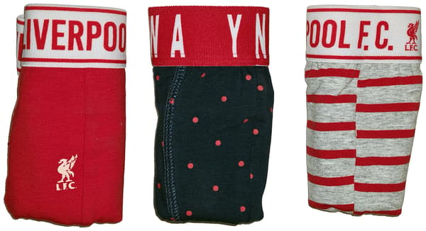 Liverpool Boxerashortit Lapsille 3-pack 7-8 år