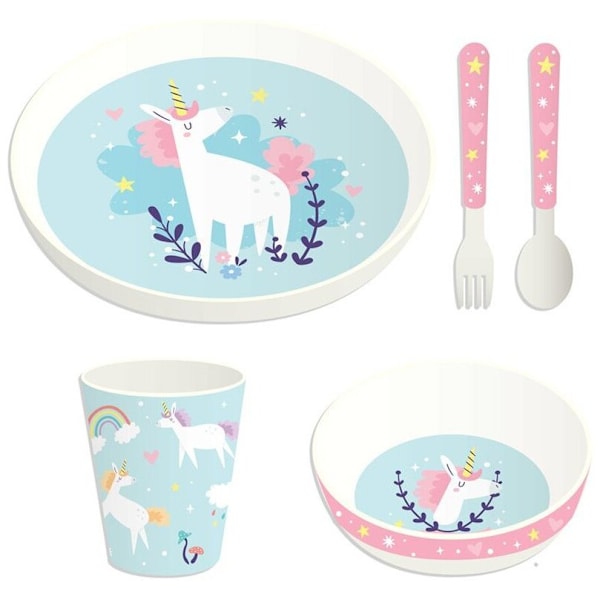 Tallriksset/Måltidsset/Matset - Unicorn/Enhörning