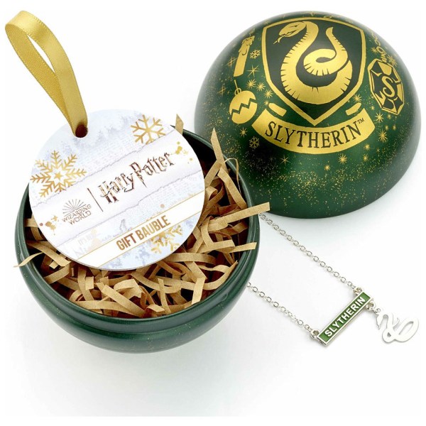 Harry Potter Julgranskula Slytherin Med Halsband