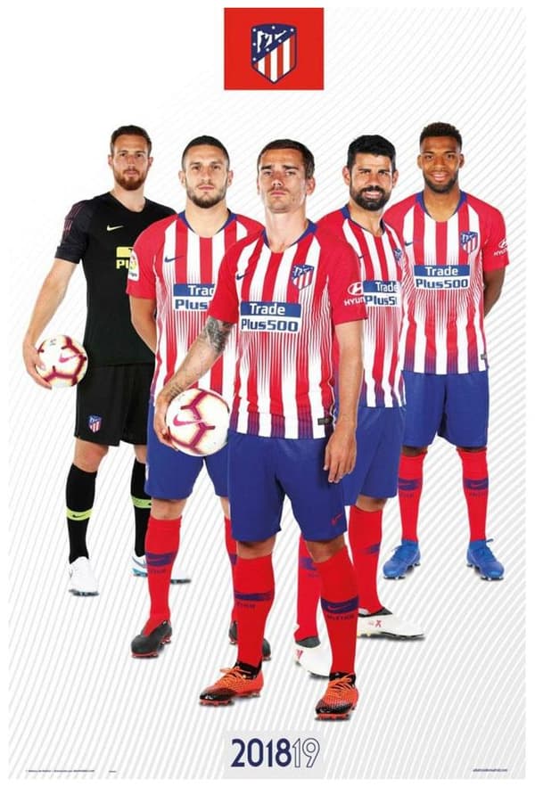 Atletico Madrid Plakat Spillere 65