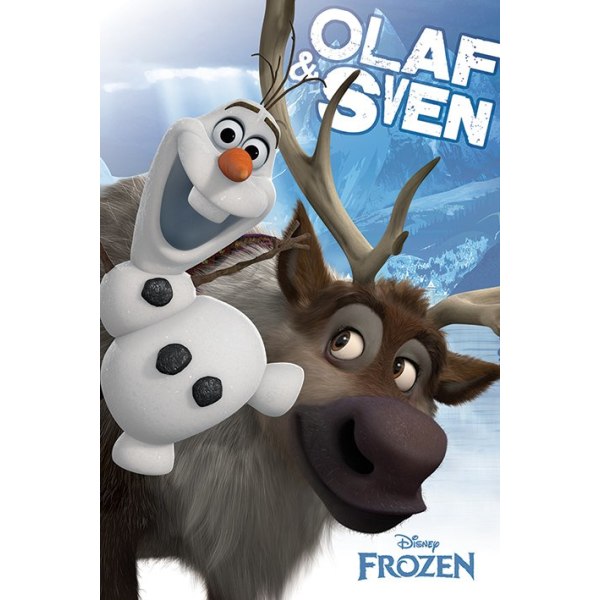 Frozen Juliste Olaf Ja Sven A245
