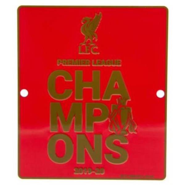 Liverpool Fönsterskylt Premier League Champions