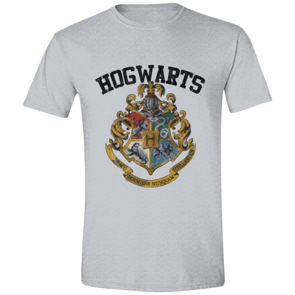 Harry Potter T-paita Hogwarts Harmaa XL