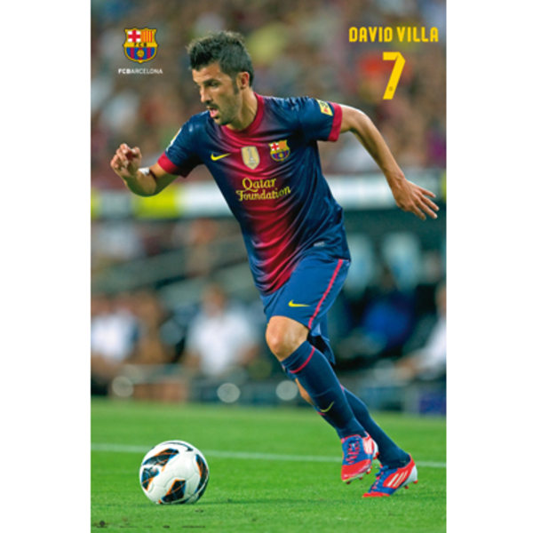 Barcelona Affisch David Villa 86/37