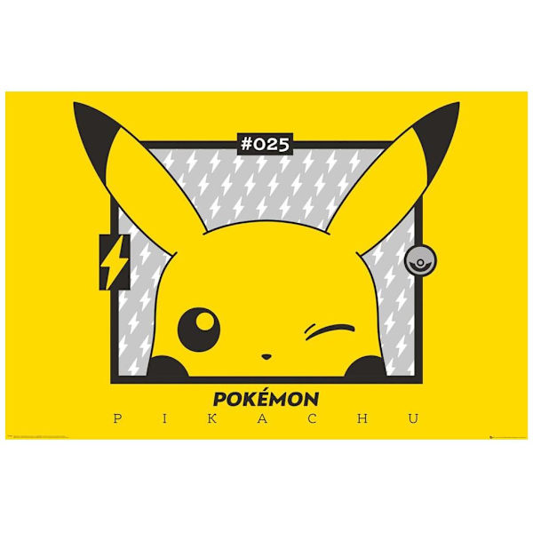 Pokemon Plakat Pikachu Wink 143
