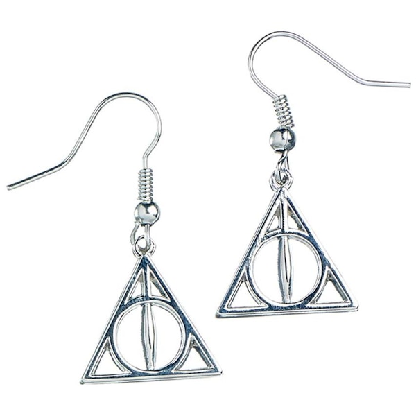 Harry Potter Øreringe Sølvplaterede Deathly Hallow