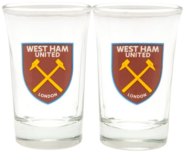 West Ham Snapsglas Hammers