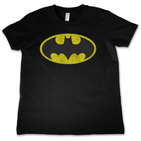 Batman T-shirt Distressed Logo Barn 10 år