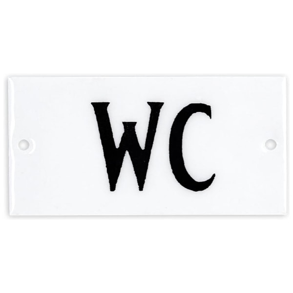 Skylt Emaljskylt WC