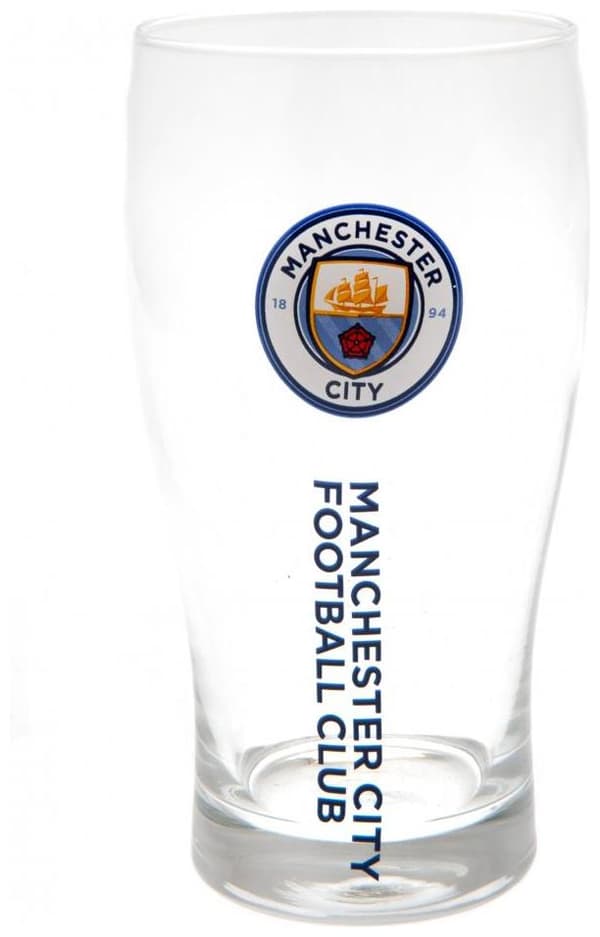 Manchester City Ølglas Tulip 4-pack