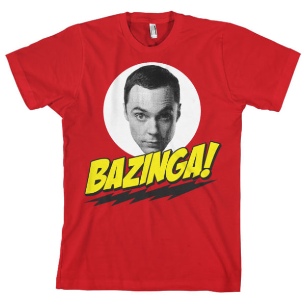 Big Bang Theory T-shirt Bazinga Sheldons Head S