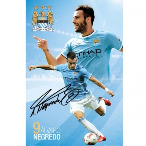 Manchester City Affisch Negredo 47