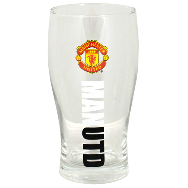 Manchester United Ölglas Pint Wordmark 1-pack