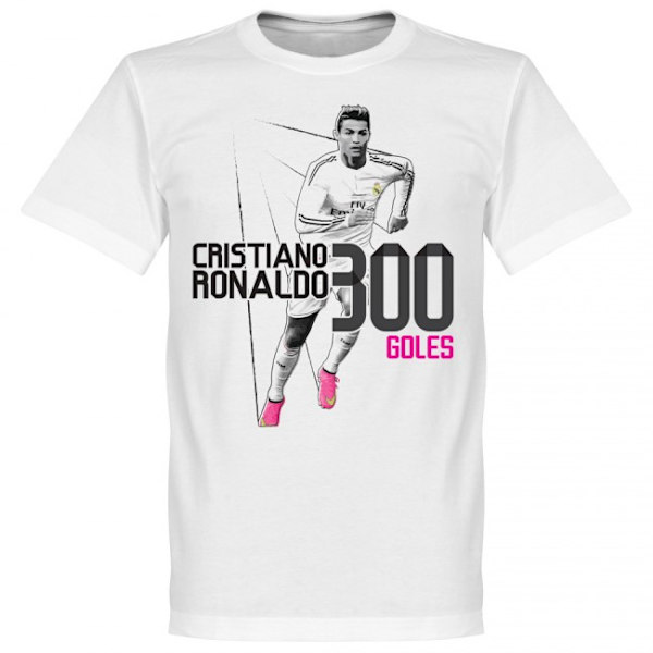 Real Madrid T-paita Ronaldo 300 Maalia Lapsille 3-4 år