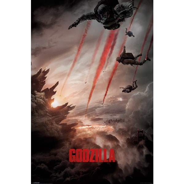 Godzilla Affisch Skydivers A275