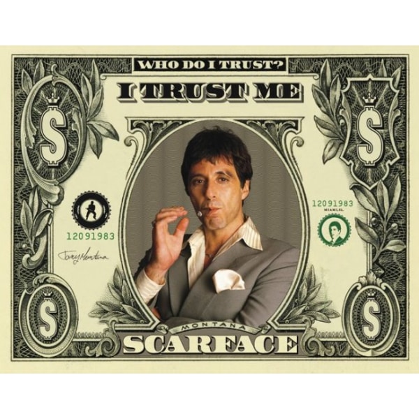 Scarface Miniaffisch Dollar M138
