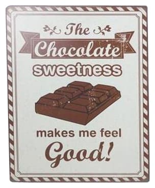Metallikylt Chocolate